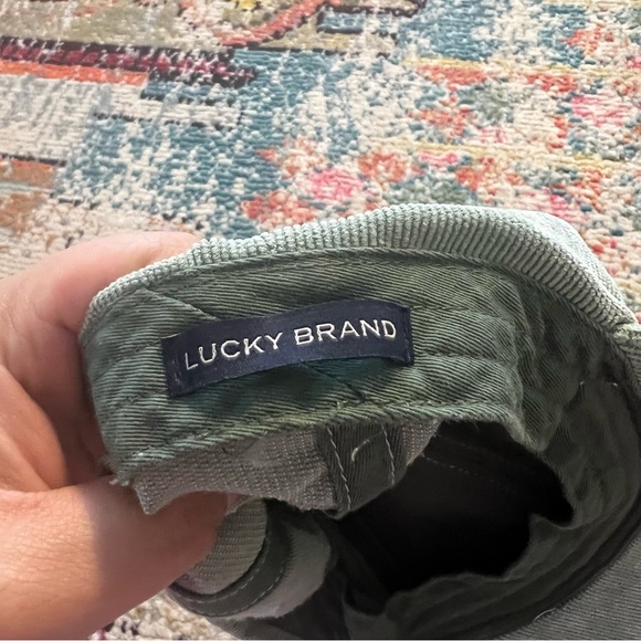 Lucky brand unisex Corduroy Lucky Baseball Hat mint green - Picture 6 of 6